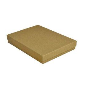 Lot of 10 Cardboard Kraft Boxes, 7 x 5.5, Jewelry Gifts Bulk Large for Necklace